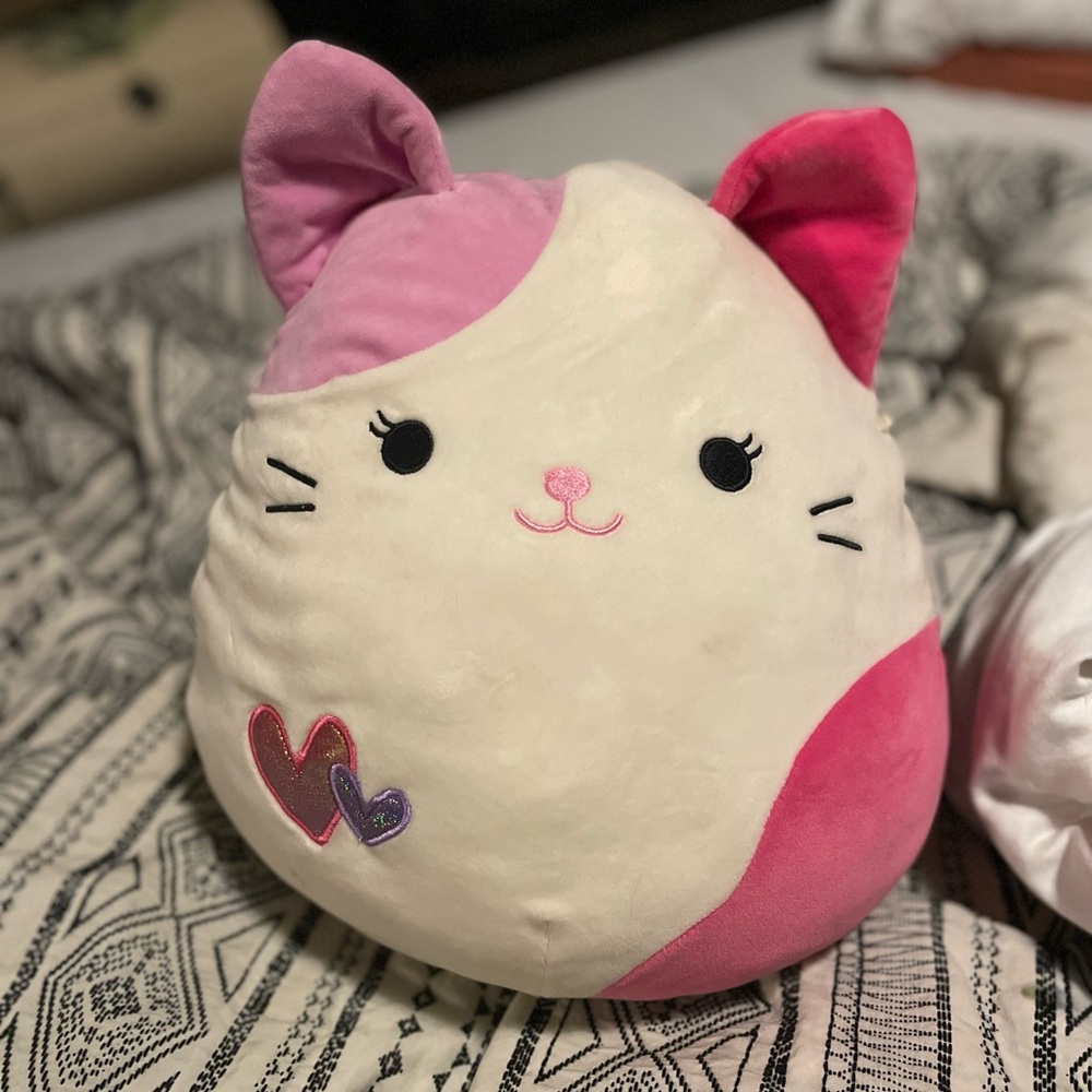 COPY - Squishmallows 12” pink calico Tiffany. Used but in good condition